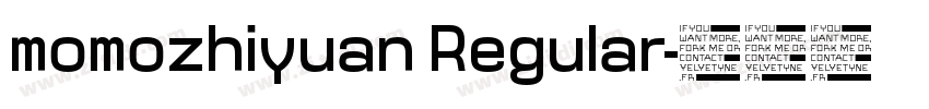 momozhiyuan Regular字体转换